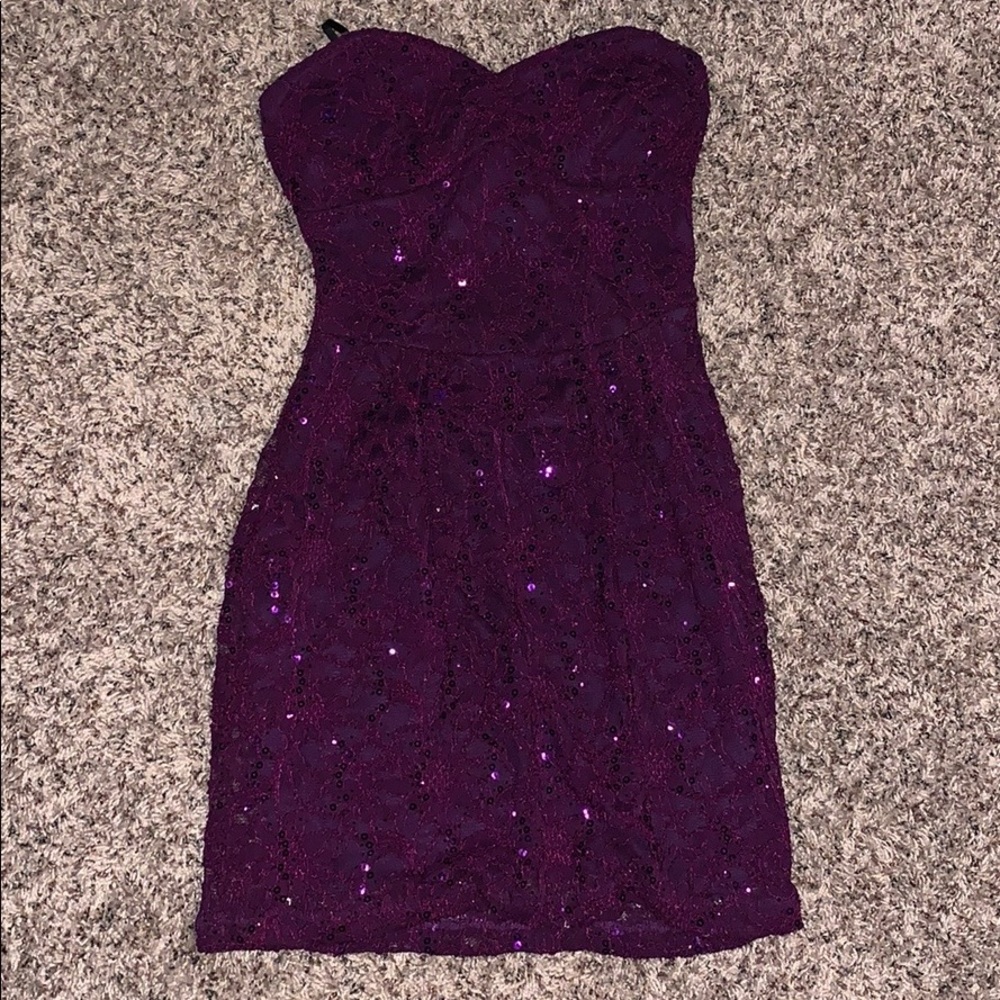 Purple sparkly dress